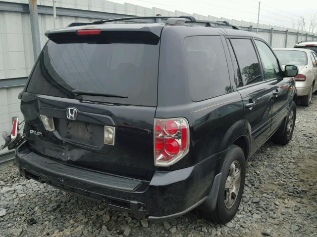 5FNYF28416B027500 - 2006 HONDA PILOT EX BLACK photo 4