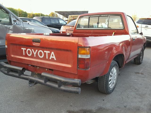 4TARN81A6PZ080131 - 1993 TOYOTA PICKUP 1/2 RED photo 4