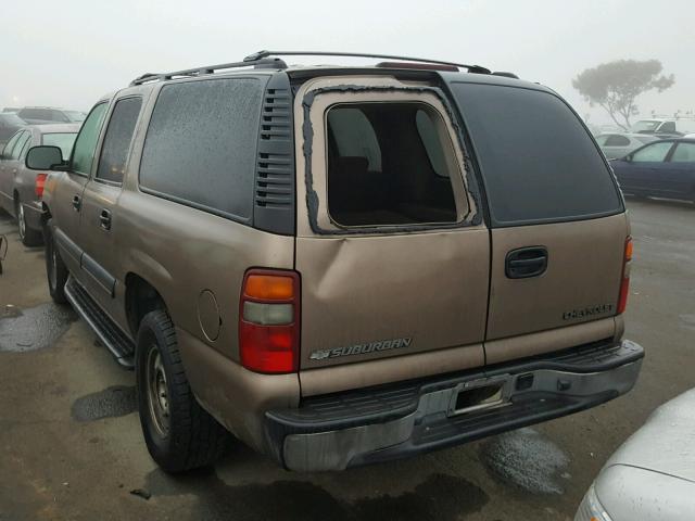 1GNEC16T93J119966 - 2003 CHEVROLET SUBURBAN C BROWN photo 3