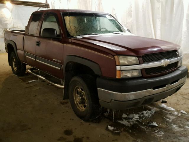 1GCHK29UX3E306659 - 2003 CHEVROLET SILVERADO MAROON photo 1