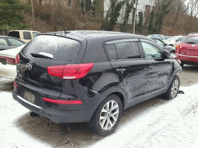 KNDPBCAC1E7630904 - 2014 KIA SPORTAGE L BLACK photo 4