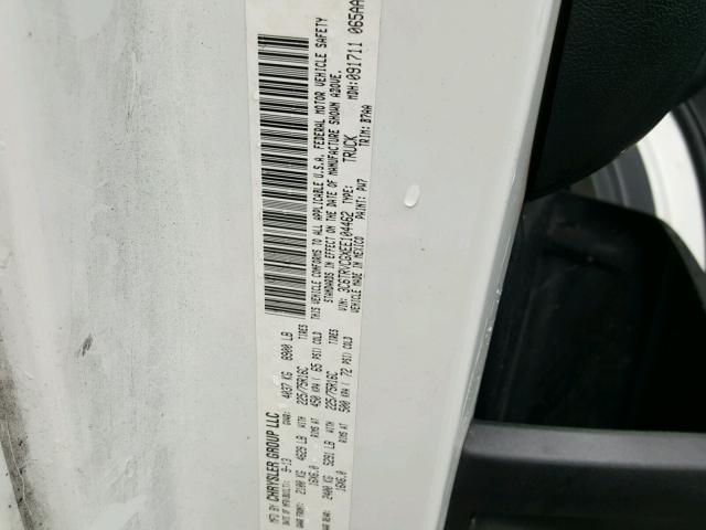 3C6TRVCGXEE104462 - 2014 RAM PROMASTER 白色 照片 10