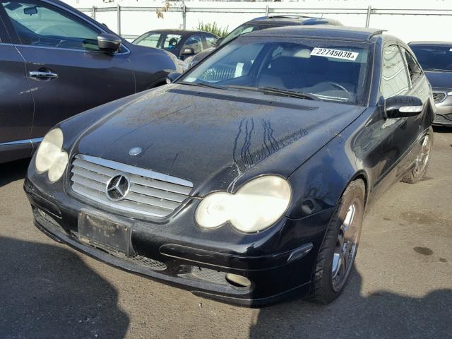 WDBRN40JX4A616506 - 2004 MERCEDES-BENZ C 230K SPO BLACK photo 2