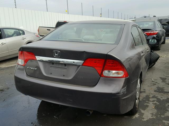 19XFA1F58AE063050 - 2010 HONDA CIVIC LX GRAY photo 4