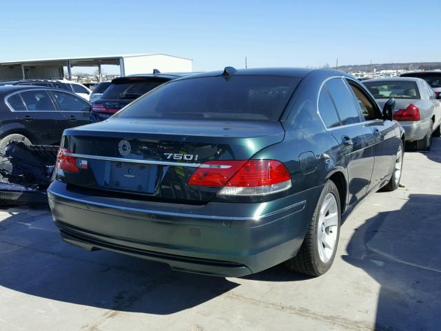 WBAHL83566DT04920 - 2006 BMW 750 I GREEN photo 4