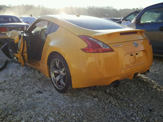 JN1AZ44EX9M404858 - 2009 NISSAN 370Z YELLOW photo 3