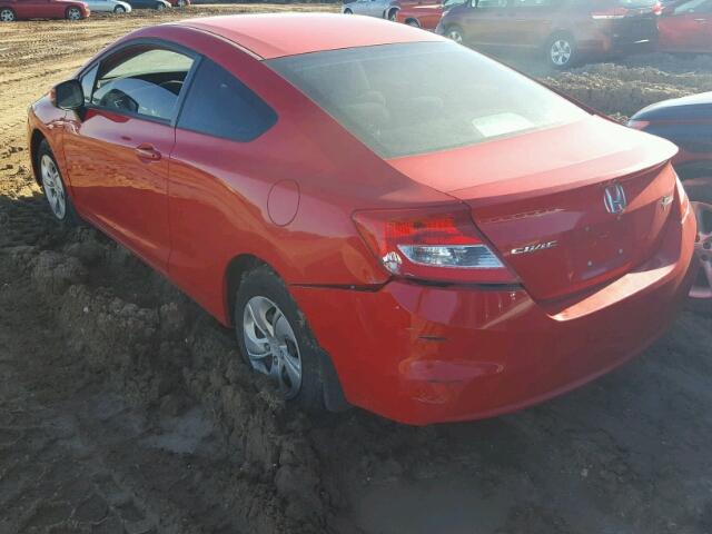 2HGFG3B55DH522478 - 2013 HONDA CIVIC LX RED photo 3