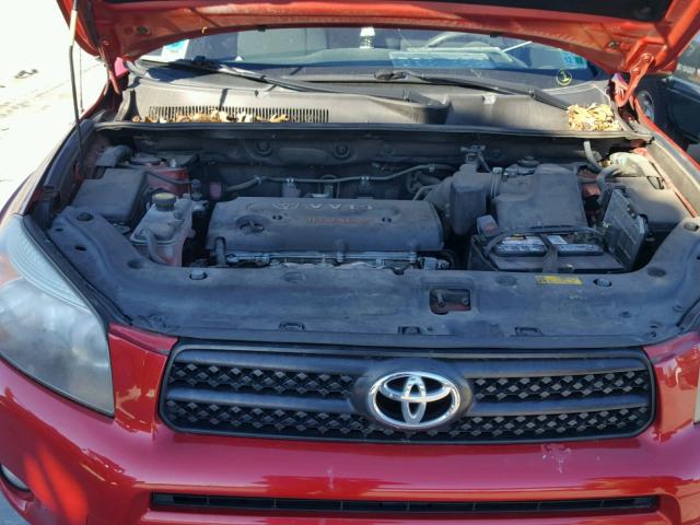 JTMZD32V785103856 - 2008 TOYOTA RAV4 SPORT RED photo 7