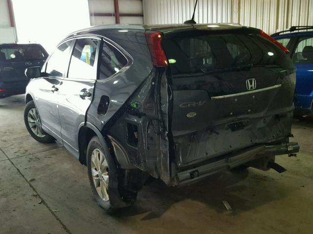 2HKRM4H79EH707578 - 2014 HONDA CR-V EXL GRAY photo 9