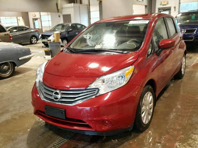 3N1CE2CP0FL442634 - 2015 NISSAN VERSA NOTE RED photo 2