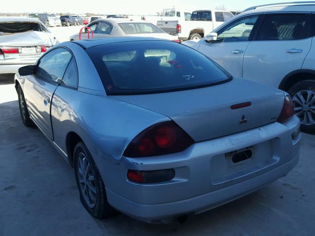 4A3AC44G1YE136000 - 2000 MITSUBISHI ECLIPSE GS SILVER photo 3