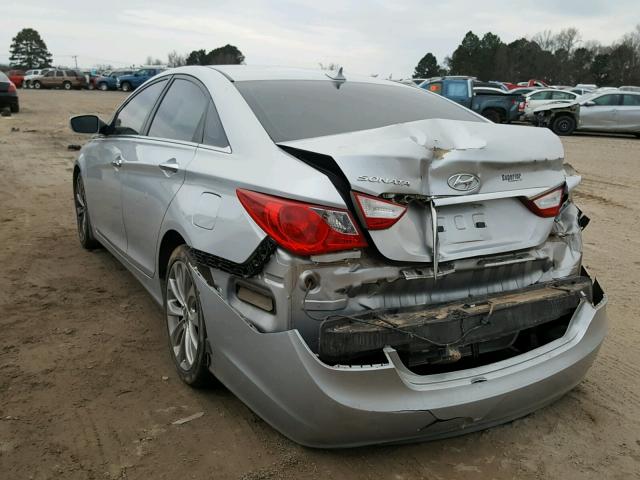 5NPEC4AC9CH493309 - 2012 HYUNDAI SONATA SE SILVER photo 3