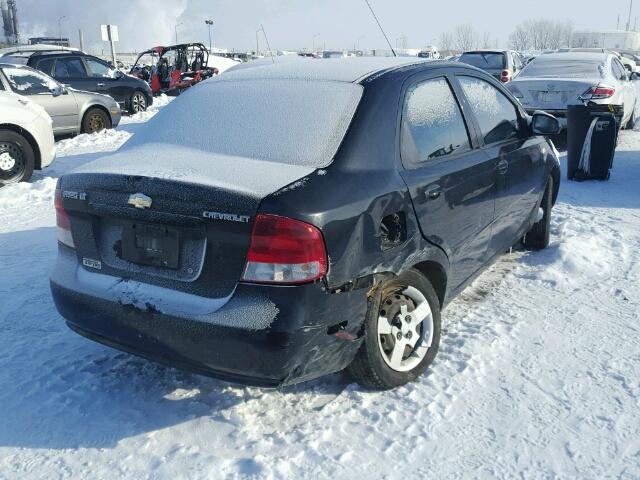 KL1TG52685B494148 - 2005 CHEVROLET AVEO LT BLACK photo 4