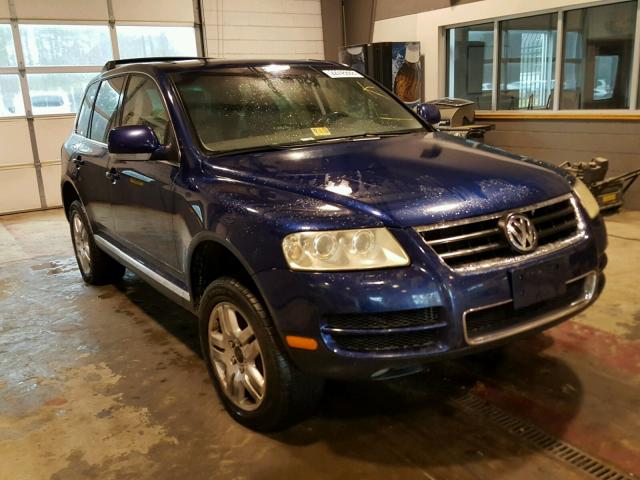 WVGCM67L14D002838 - 2004 VOLKSWAGEN TOUAREG 4. BLUE photo 1