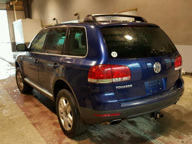 WVGCM67L14D002838 - 2004 VOLKSWAGEN TOUAREG 4. BLUE photo 3