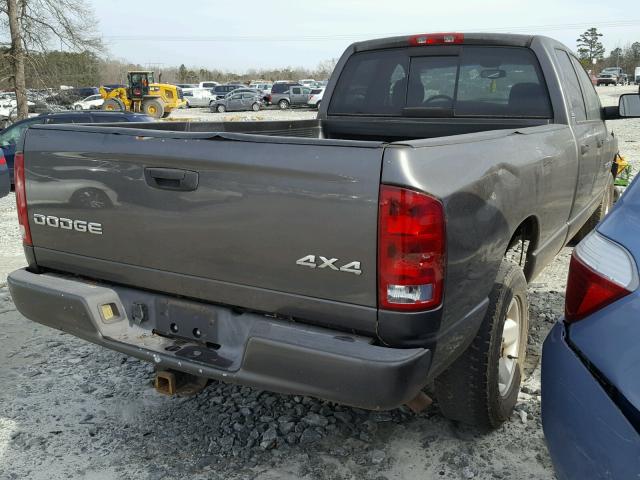 3D7HU18N72G158630 - 2002 DODGE RAM 1500 GRAY photo 4