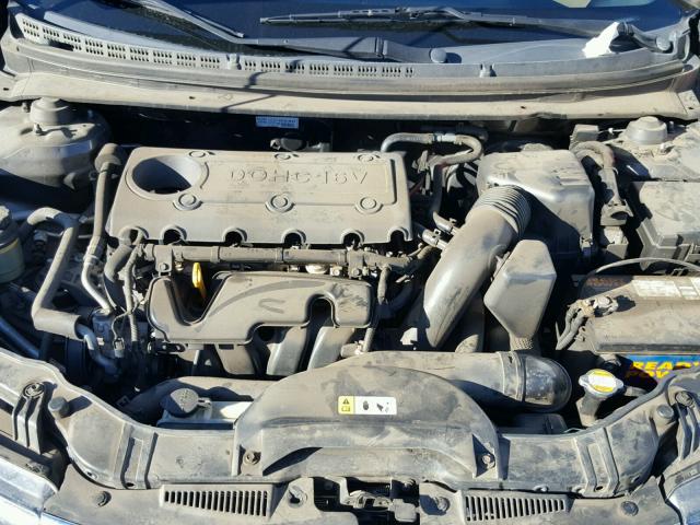 KNAFU4A25B5425299 - 2011 KIA FORTE EX GRAY photo 7