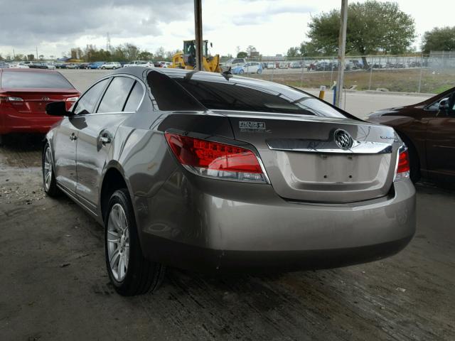 1G4GC5ED2BF300228 - 2011 BUICK LACROSSE C TAN photo 3