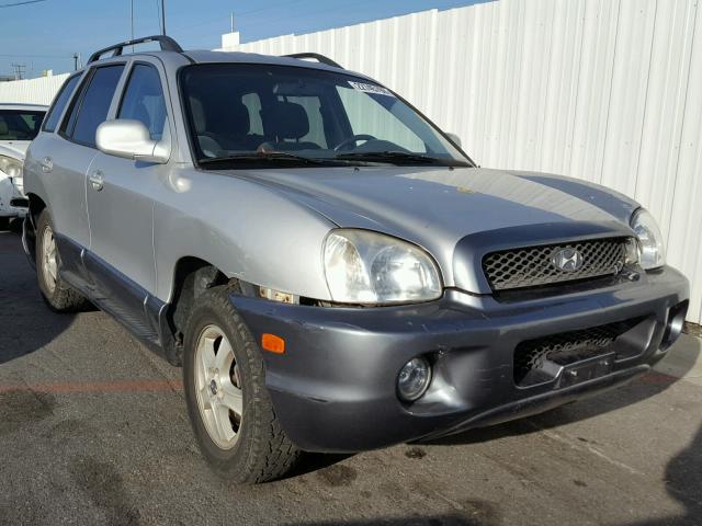 KM8SC73DX4U760048 - 2004 HYUNDAI SANTA FE G SILVER photo 1