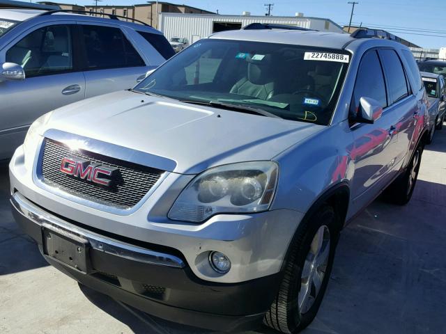 1GKLRMEDXAJ114836 - 2010 GMC ACADIA SLT ვერცხლისფერი ფოტო 2