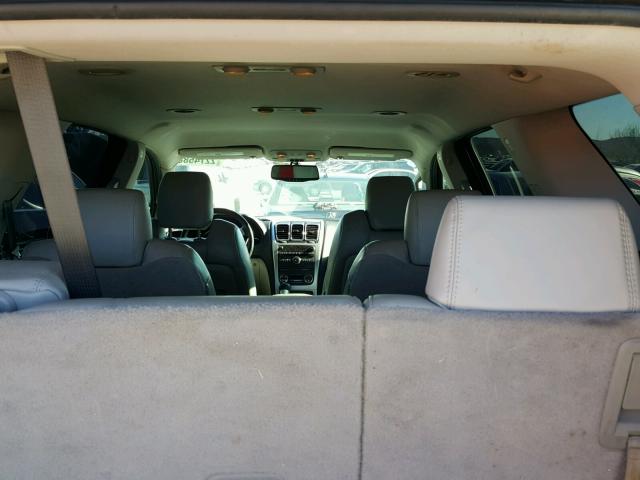 1GKLRMEDXAJ114836 - 2010 GMC ACADIA SLT ვერცხლისფერი ფოტო 9