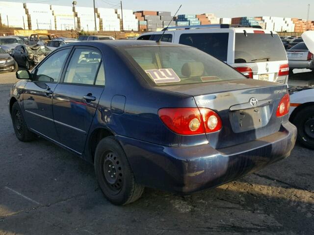 1NXBR32E75Z567102 - 2005 TOYOTA COROLLA CE BLUE photo 3