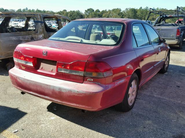 1HGCG165X2A016626 - 2002 HONDA ACCORD EX RED photo 4