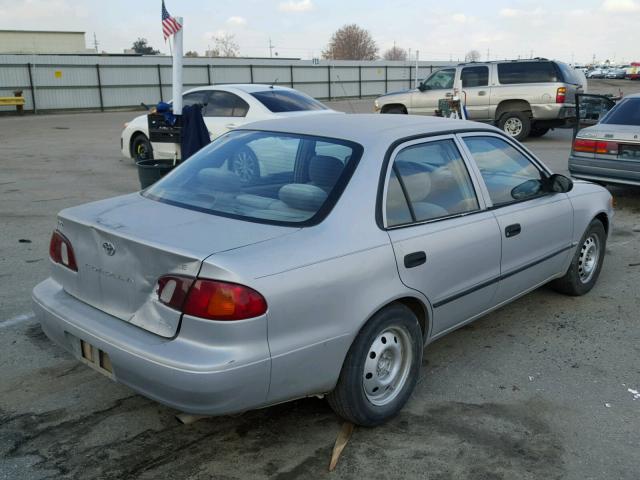 1NXBR12E7YZ340081 - 2000 TOYOTA COROLLA VE SILVER photo 4