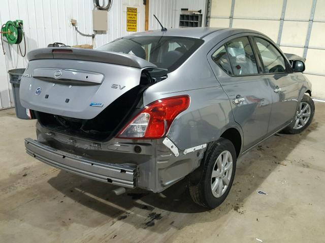 3N1CN7AP0EL846418 - 2014 NISSAN VERSA S CHARCOAL photo 4