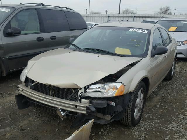 1B3EL46X56N206811 - 2006 DODGE STRATUS SX BEIGE photo 2