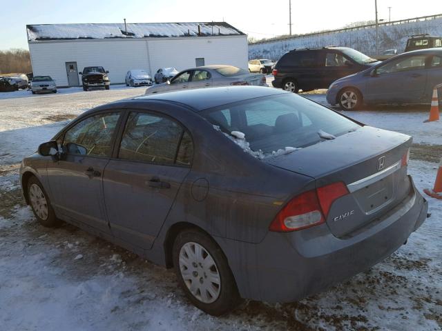 19XFA1F31AE053491 - 2010 HONDA CIVIC VP GRAY photo 3