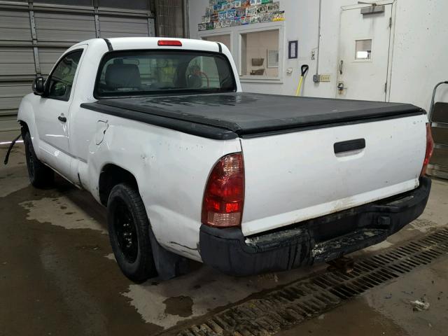 5TENX22N58Z531664 - 2008 TOYOTA TACOMA WHITE photo 3