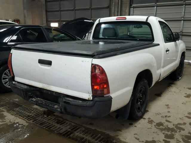 5TENX22N58Z531664 - 2008 TOYOTA TACOMA WHITE photo 4