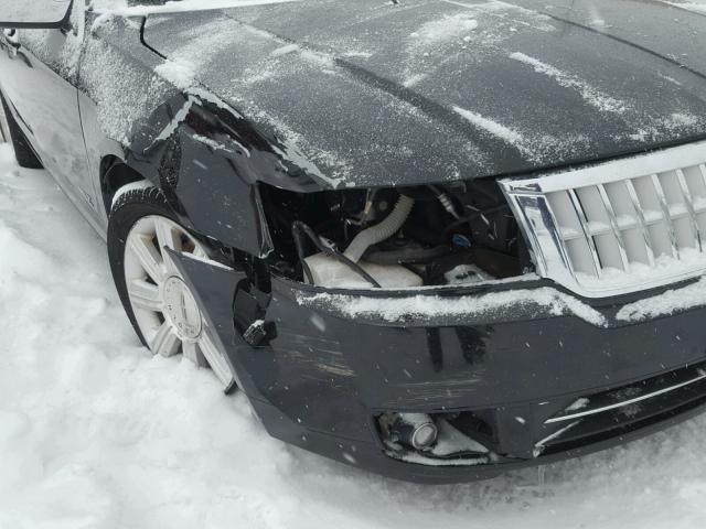 3LNHM26T07R600088 - 2007 LINCOLN MKZ BLACK photo 9