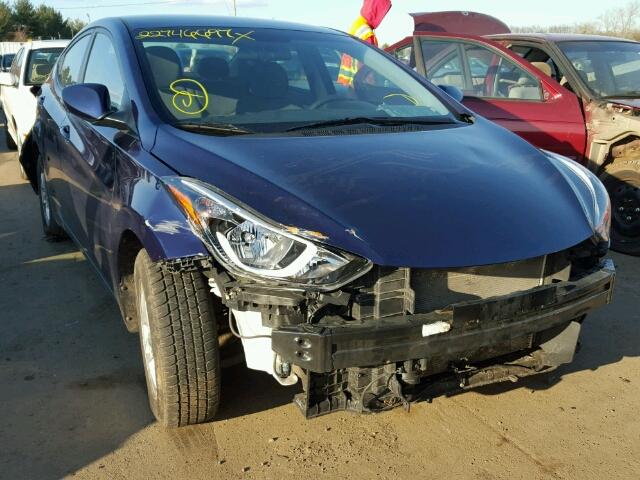 5NPDH4AE5EH487198 - 2014 HYUNDAI ELANTRA SE BLUE photo 9