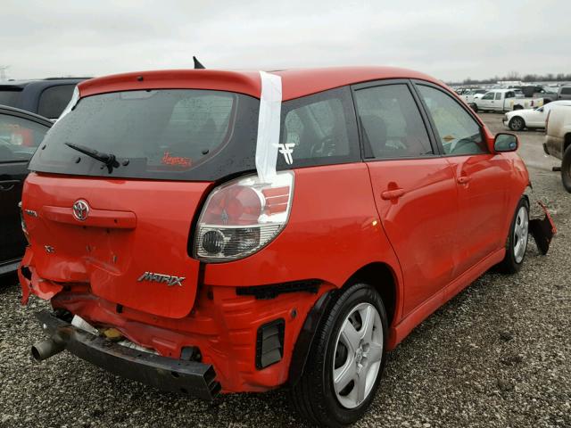 2T1KR32E26C554521 - 2006 TOYOTA COROLLA MA RED photo 4