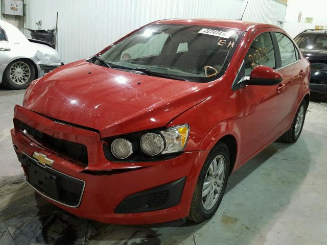 1G1JC5SG9F4207581 - 2015 CHEVROLET SONIC LT RED photo 2