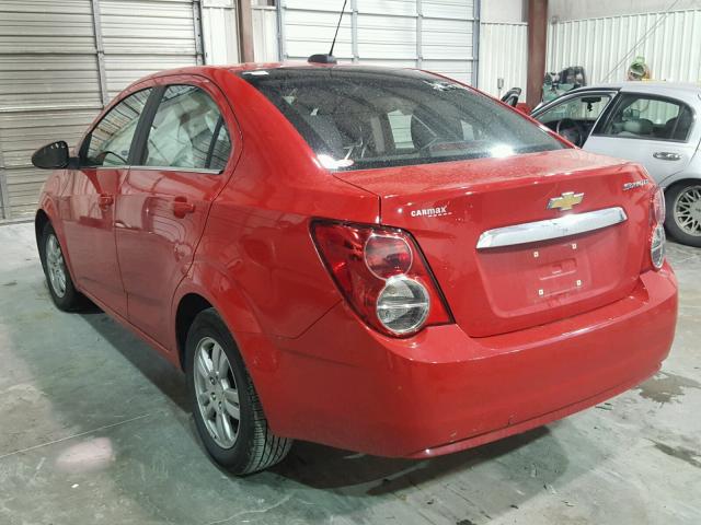 1G1JC5SG9F4207581 - 2015 CHEVROLET SONIC LT RED photo 3