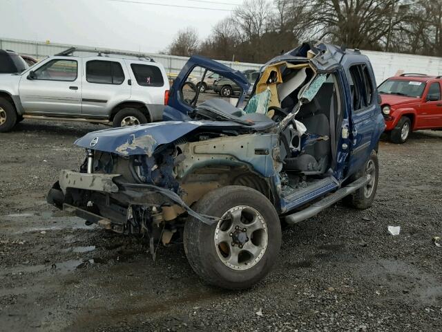 5N1ED28Y04C601828 - 2004 NISSAN XTERRA XE BLUE photo 2