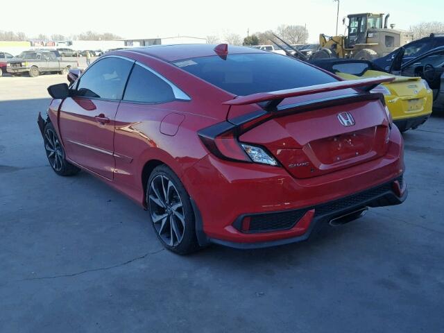 2HGFC3A59HH751636 - 2017 HONDA CIVIC SI RED photo 3