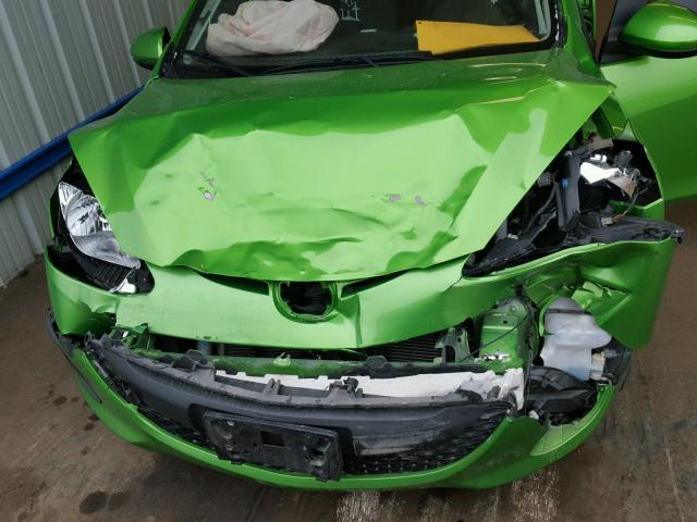 JM1DE1KY2D0159359 - 2013 MAZDA MAZDA2 GREEN photo 7