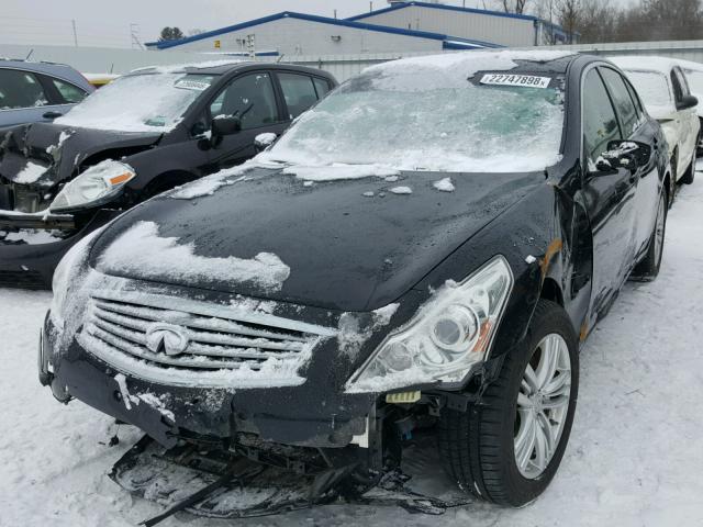 JN1CV6AR3DM764490 - 2013 INFINITI G37 BLACK photo 2