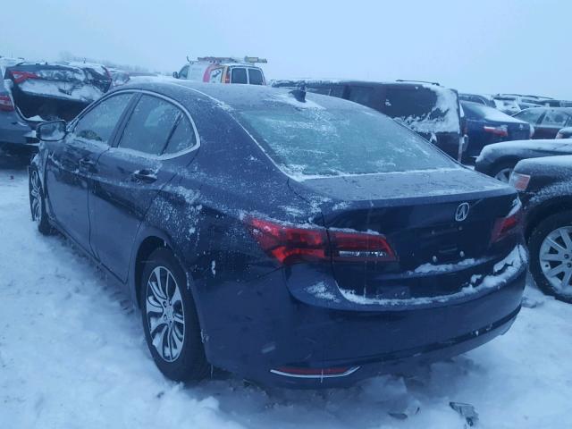 19UUB1F59GA011279 - 2016 ACURA TLX TECH BLUE photo 3