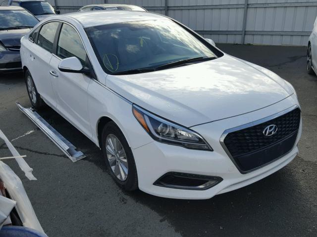 KMHE24L17GA013582 - 2016 HYUNDAI SONATA HYB WHITE photo 1