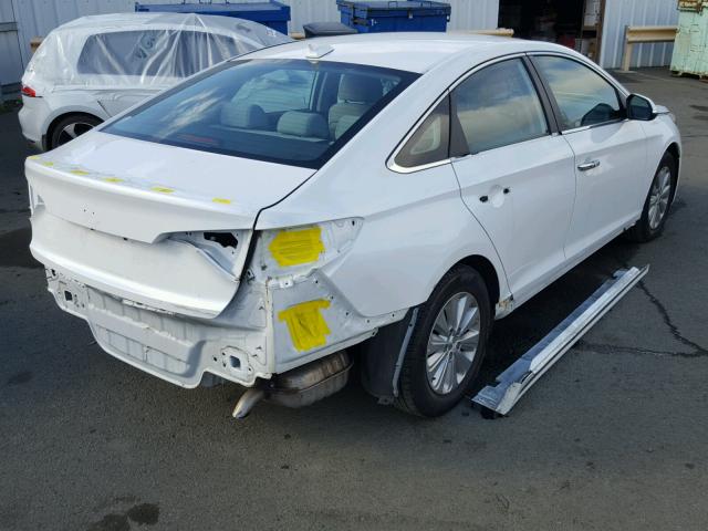 KMHE24L17GA013582 - 2016 HYUNDAI SONATA HYB WHITE photo 4