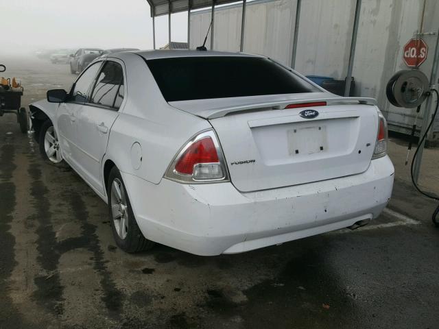 3FAHP07Z27R235096 - 2007 FORD FUSION SE WHITE photo 3