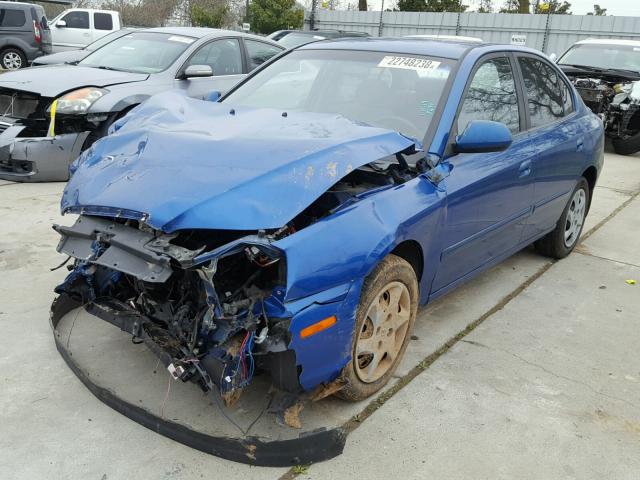 KMHDN46DX6U333453 - 2006 HYUNDAI ELANTRA GL BLUE photo 2