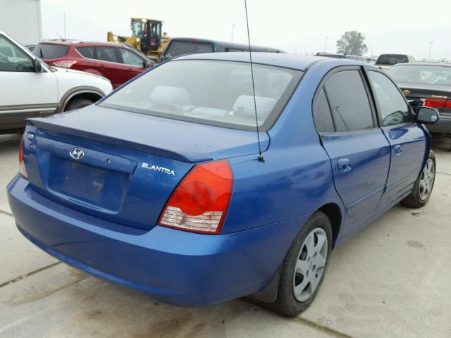 KMHDN46DX6U333453 - 2006 HYUNDAI ELANTRA GL BLUE photo 4