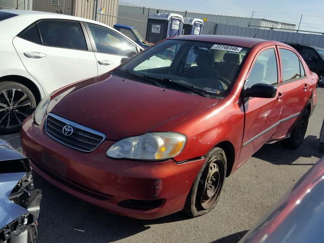 1NXBR32E07Z929399 - 2007 TOYOTA COROLLA CE BURGUNDY photo 2