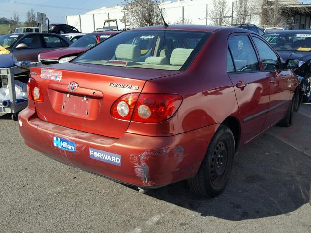 1NXBR32E07Z929399 - 2007 TOYOTA COROLLA CE BURGUNDY photo 4